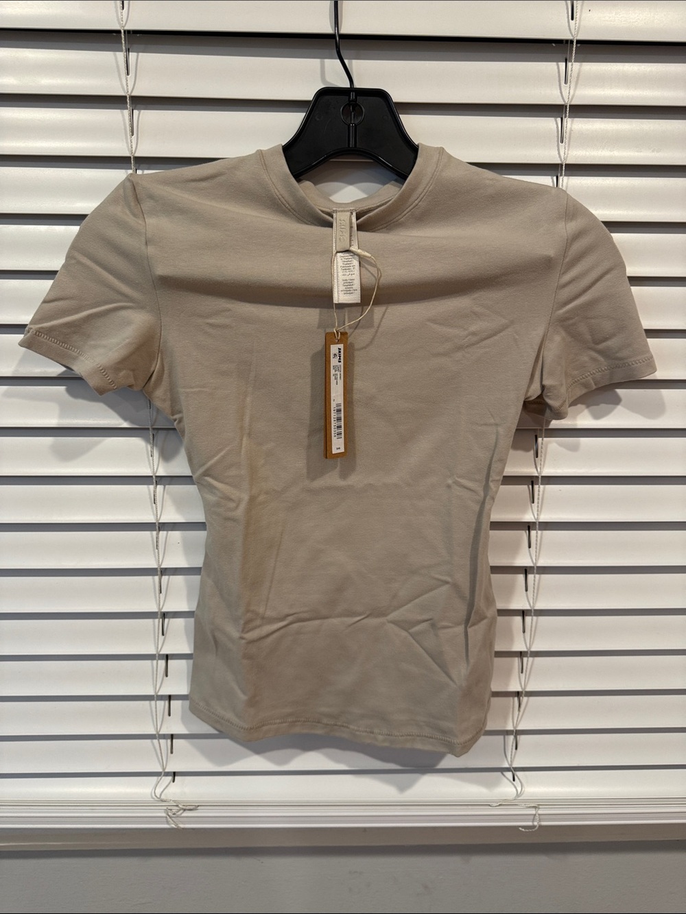 Skims Cotton Jersey Stone T Shirt